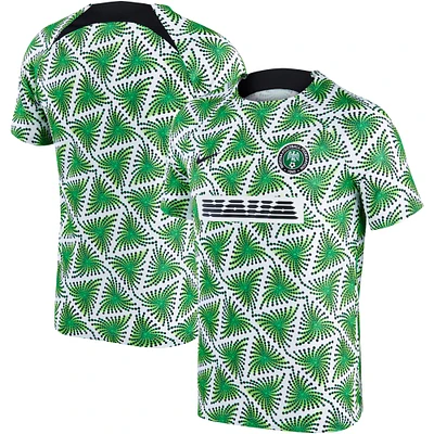 Men's Nike White Nigeria National Team 2022/23 Pre-Match Top