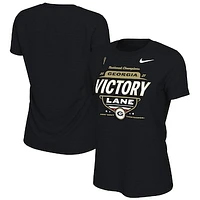 Women's Nike Black Georgia Bulldogs College Football Playoff 2021 National Champions Locker Room Victory Lane T-Shirt