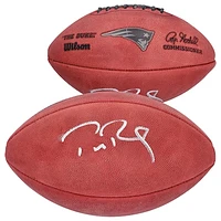 Tom Brady New England Patriots Autographed Metallic Duke Pro Football