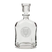 Wellesley Blue 23.75oz. Logo Crystal Whisky Decanter