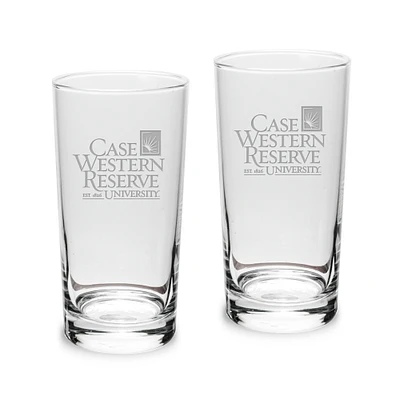 Case Western Reserve University 10oz. 2-Piece Highball Glass Set