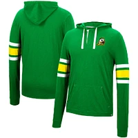 Men's Colosseum Green Oregon Ducks Lebowski Hoodie Long Sleeve T-Shirt