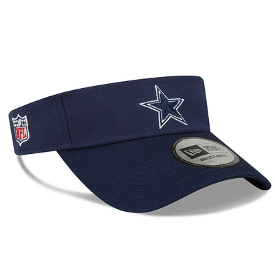 Men's New Era Navy Dallas Cowboys 2022 Sideline Adjustable Visor