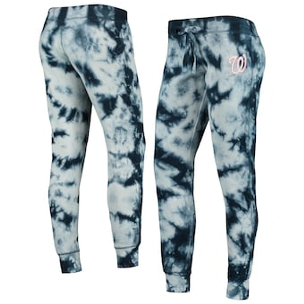 Women's New Era Navy Washington Nationals Tie-Dye Jogger Pants