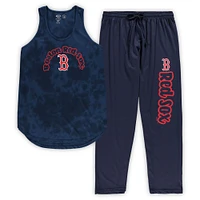 Women's Concepts Sport Navy Boston Red Sox Plus Jersey Tank Top & Pants Sleep Set