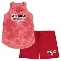 Women's Concepts Sport Red St. Louis Cardinals Plus Cloud Tank Top & Shorts Sleep Set