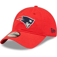 Men's New Era Red New England Patriots Icon Logo Core Classic 2.0 9TWENTY Adjustable Hat