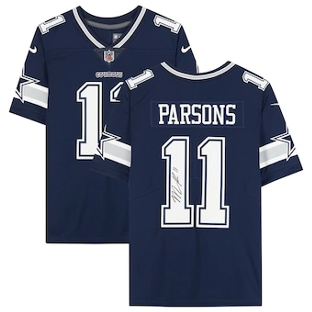 Micah Parsons Navy Dallas Cowboys Autographed Nike Limited Jersey