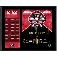 Georgia Bulldogs 12" x 15" 2021 College Football Playoff Champions Sublimated Plaque