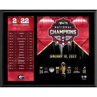 Georgia Bulldogs 12" x 15" 2021 College Football Playoff Champions Sublimated Plaque