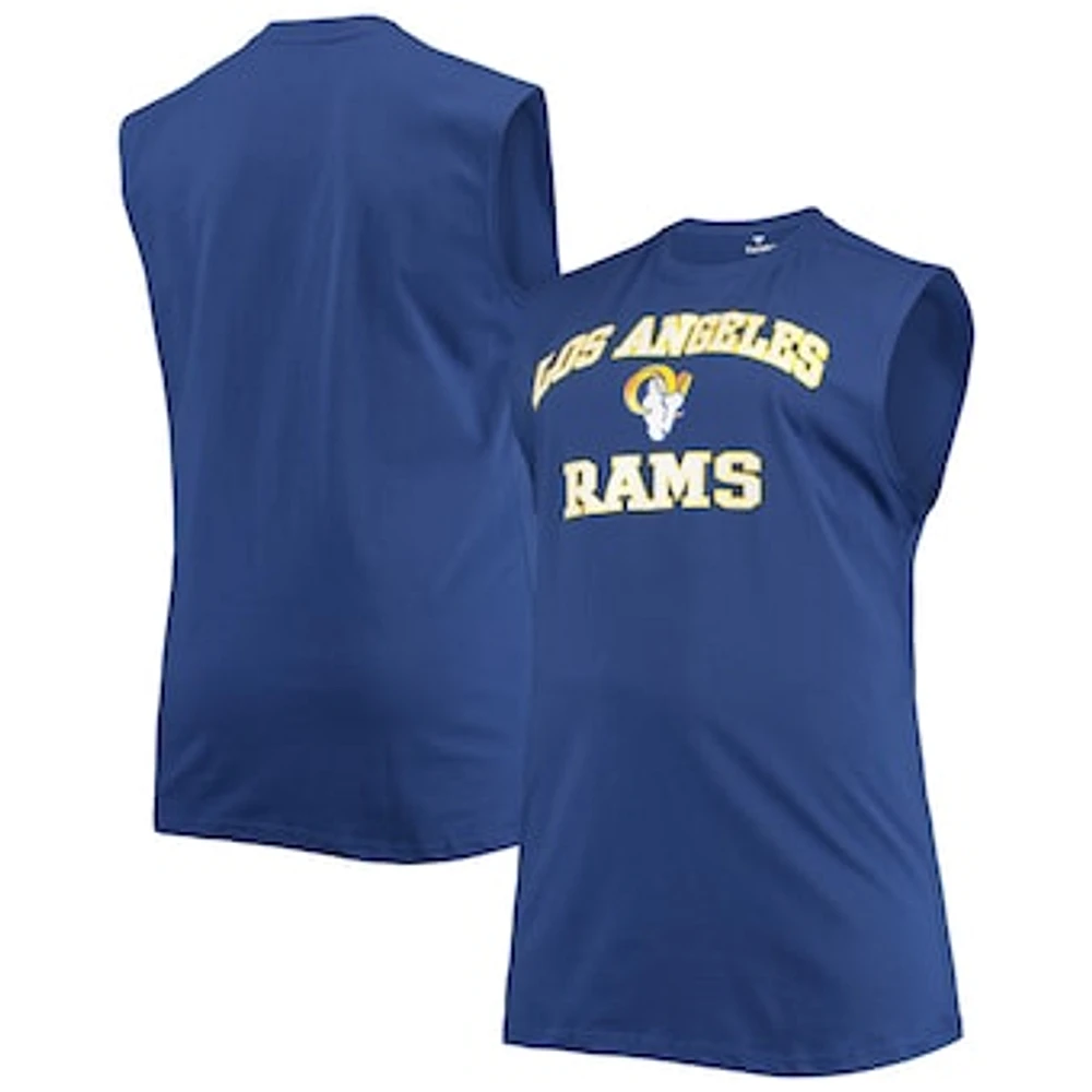 Men's Royal Los Angeles Rams Big & Tall Muscle Tank Top