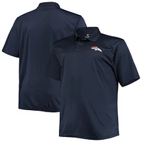 Men's Navy Denver Broncos Big & Tall Birdseye Polo