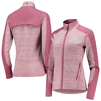 Women's Levelwear Arnold Palmer Invitational Aura Space-Dye Raglan Full-Zip Top