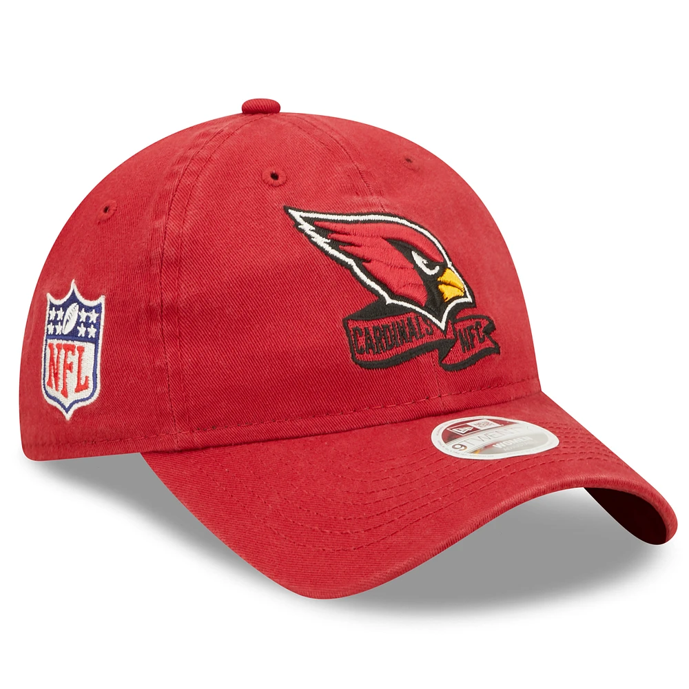 Women's New Era Cardinal Arizona Cardinals 2022 Sideline Adjustable 9TWENTY Hat