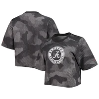 Women's Columbia Gray/Black Alabama Crimson Tide Park Camo Boxy T-Shirt