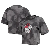 Women's Columbia Gray/Black Georgia Bulldogs Park Camo Boxy T-Shirt