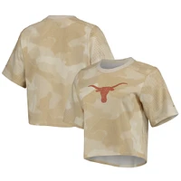 Women's Columbia White/Tan Texas Longhorns Park Camo Boxy T-Shirt