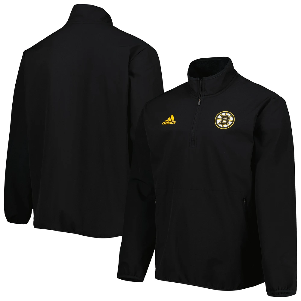 Men's adidas Black Boston Bruins COLD.RDY Quarter-Zip Jacket