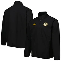 Men's adidas Black Boston Bruins COLD.RDY Quarter-Zip Jacket