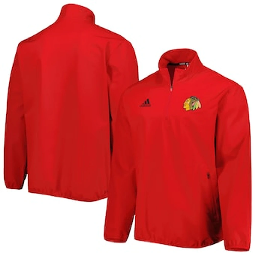 Men's adidas Red Chicago Blackhawks COLD.RDY Quarter-Zip Jacket