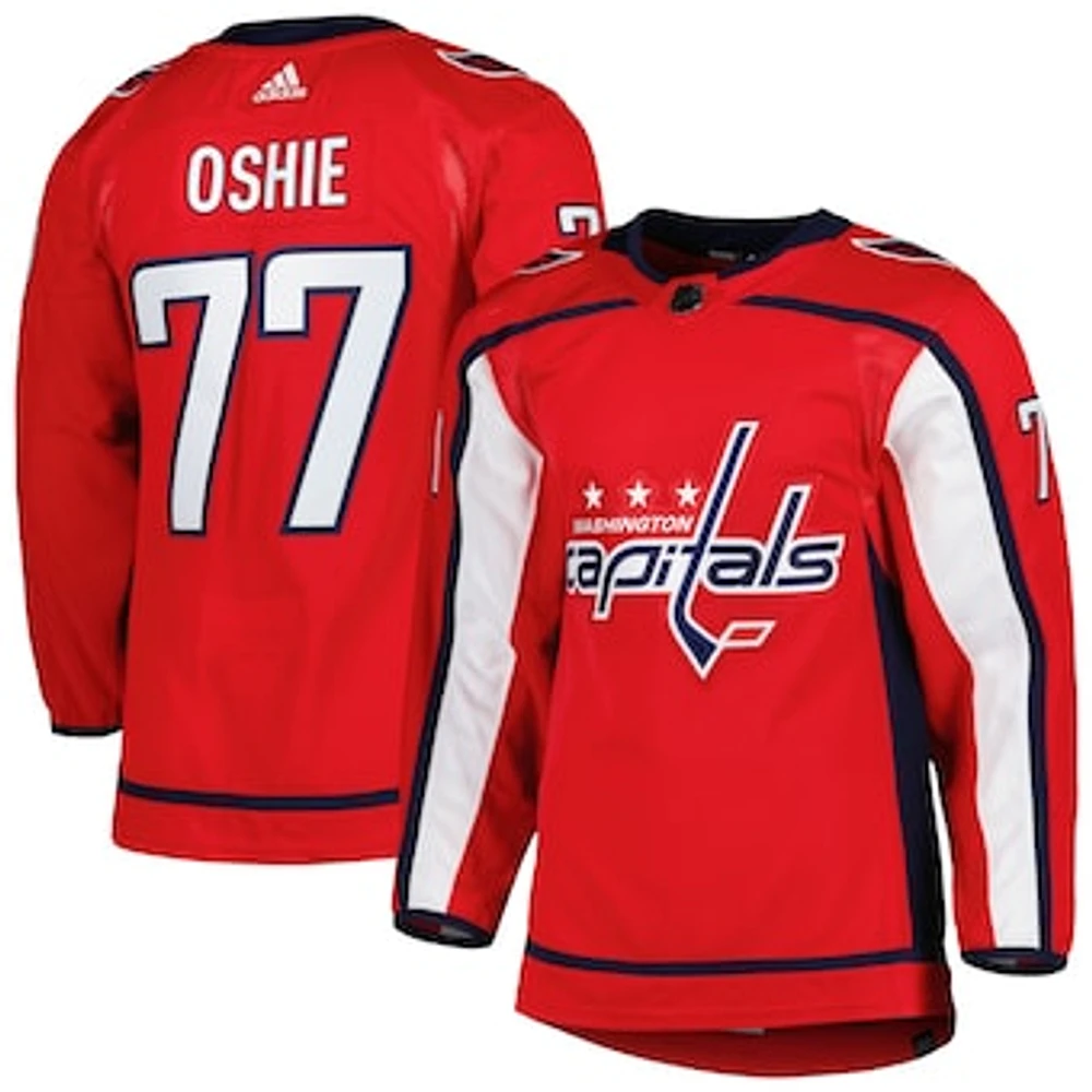 Men's adidas TJ Oshie Red Washington Capitals Home Primegreen Authentic Player Jersey