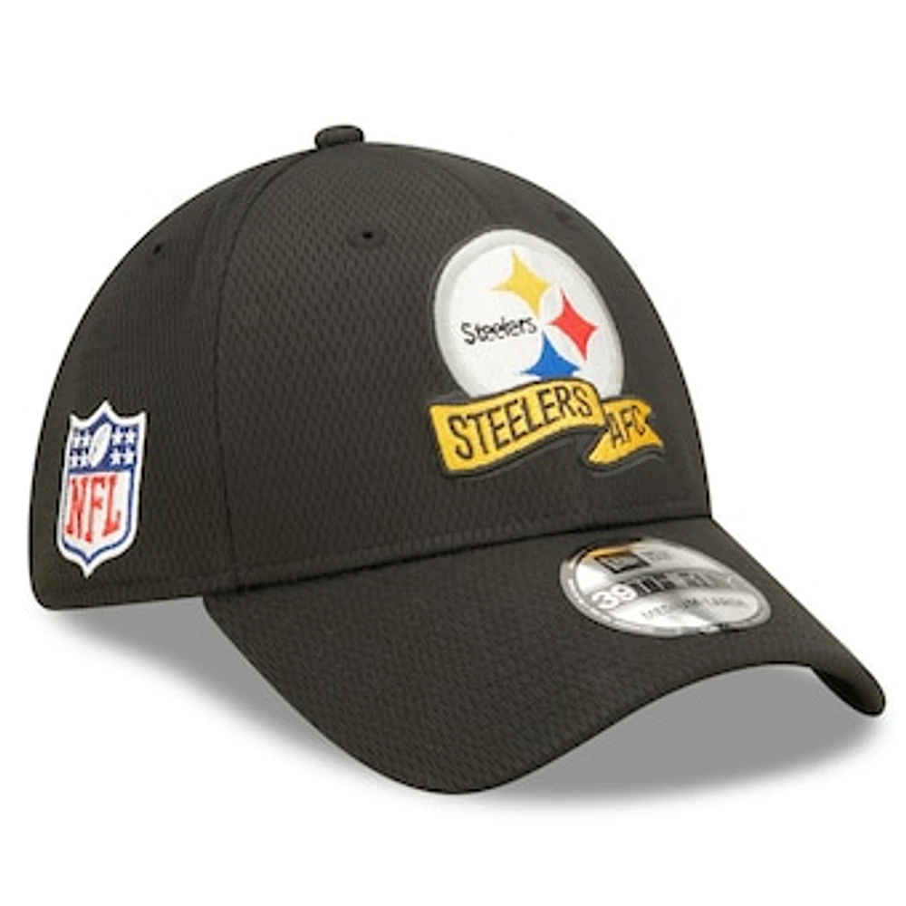 Men's New Era Gold Pittsburgh Steelers 2022 Sideline - 39THIRTY Coaches Flex Hat