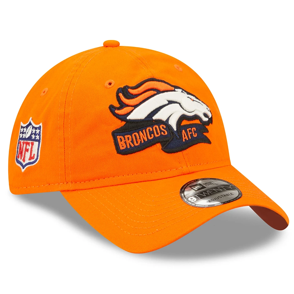 Youth New Era Orange Denver Broncos 2022 Sideline - 9TWENTY Adjustable Hat