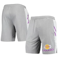 Men's Concepts Sport Gray Los Angeles Lakers Stature Shorts