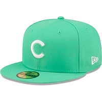 Men's New Era Island Green Chicago Cubs Logo - 59FIFTY Fitted Hat