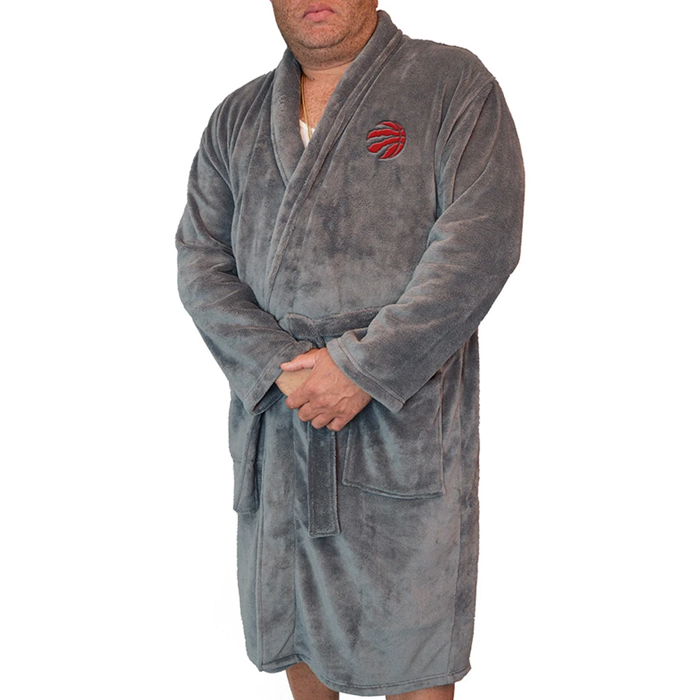 Men's ISlide Gray Toronto Raptors Boss - Robe