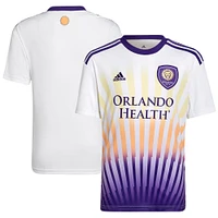 Youth adidas White Orlando City SC 2022 The Sunshine Kit Replica Blank Jersey