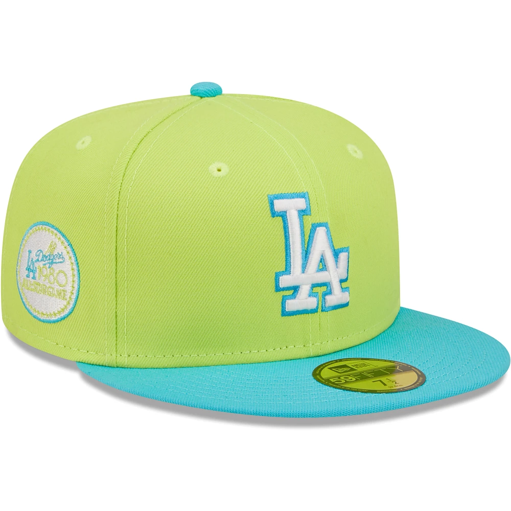 Men's New Era Green Los Angeles Dodgers 1980 MLB All-Star Game Cyber Vice - 59FIFTY Fitted Hat