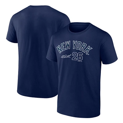 Men's Fanatics DJ LeMahieu Navy New York Yankees Player Name & Number T-Shirt