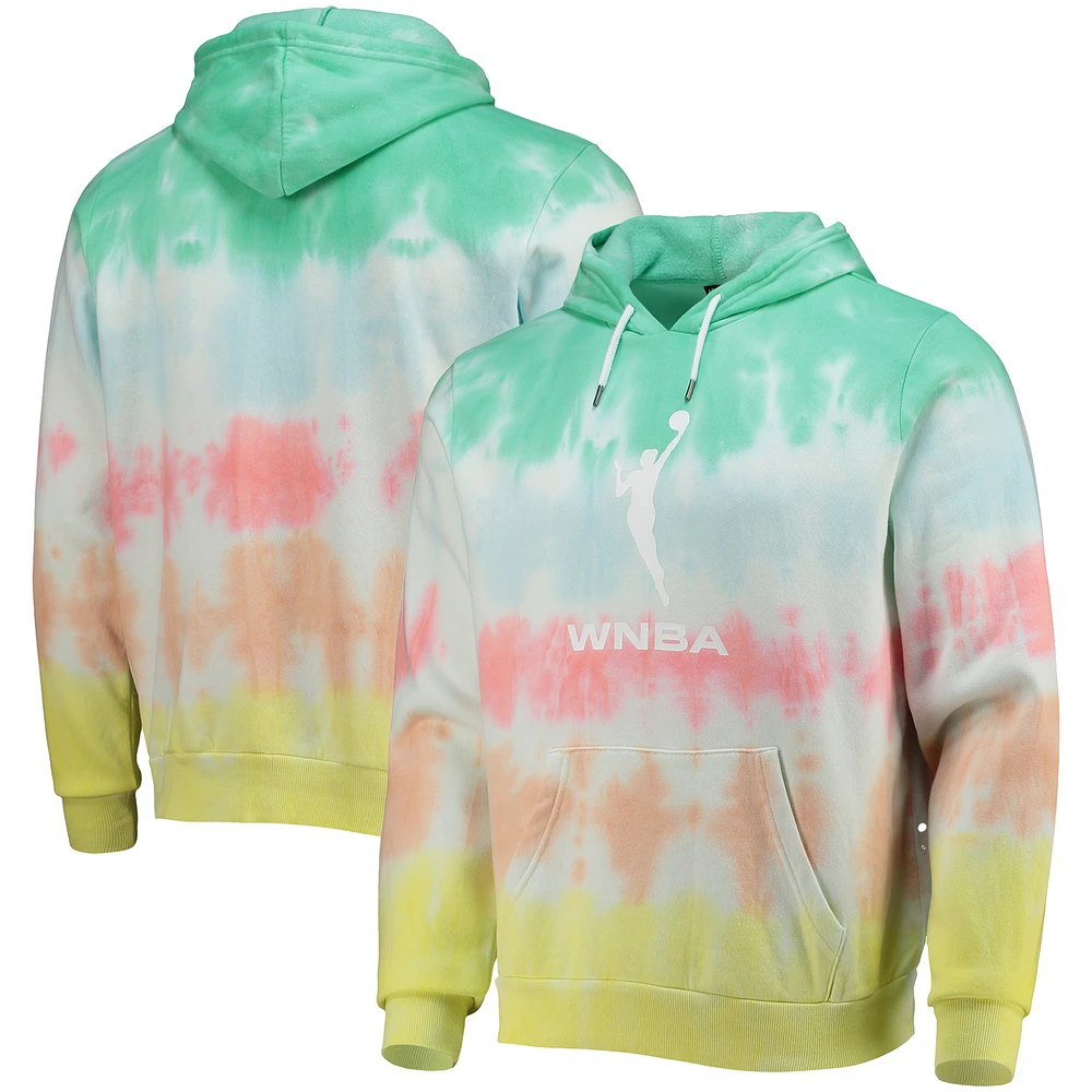 The Wild Collective Mint/Coral WNBA Logowoman Pride Pullover Hoodie