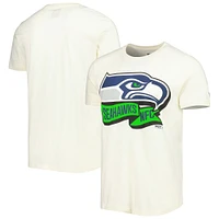 Men's New Era Cream Seattle Seahawks Sideline Chrome T-Shirt