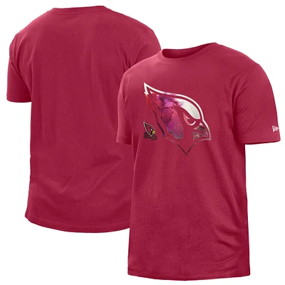 Men's New Era Red Arizona Cardinals 2022 Sideline Ink Dye T-Shirt