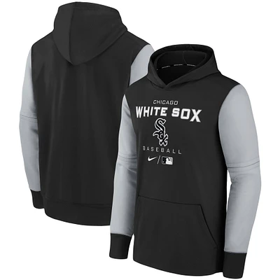 Youth Nike Black/Gray Chicago White Sox Authentic Collection Performance Pullover Hoodie