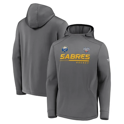 Men's Fanatics Graphite Buffalo Sabres 2022 NHL Heritage Classic Pullover Hoodie