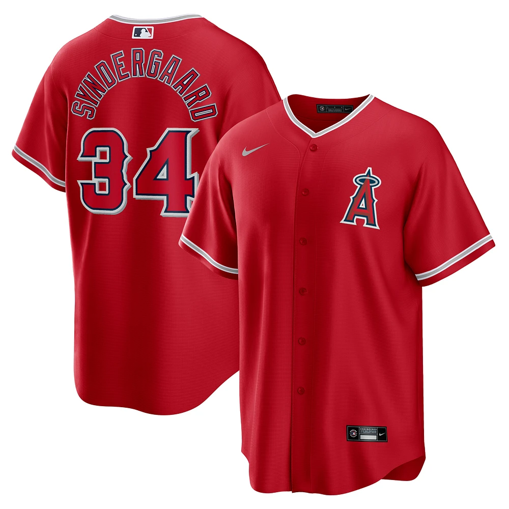 Men's Nike Noah Syndergaard Red Los Angeles Angels Alternate Replica Player Jersey