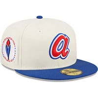 Men's New Era White/Royal Atlanta Braves Cooperstown Collection 1972 MLB All-Star Game Chrome - 59FIFTY Fitted Hat