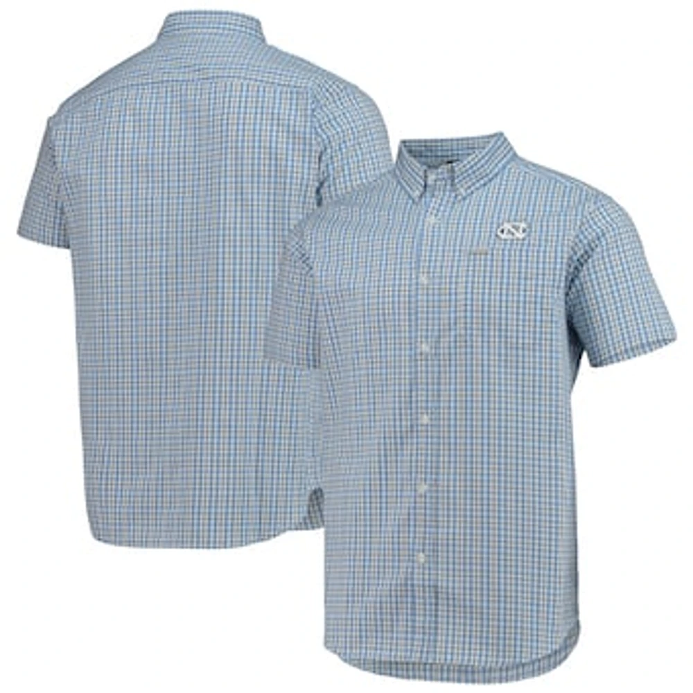 Men's Columbia Carolina Blue North Tar Heels Rapid Rivers Logo Button-Down Shirt