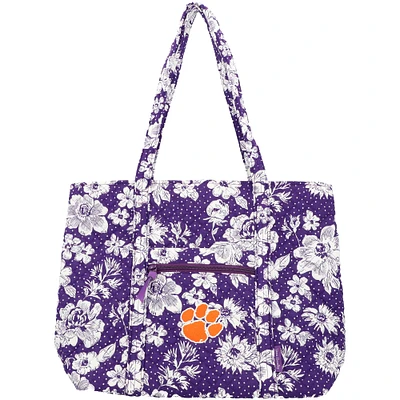 Vera Bradley Clemson Tigers Rain Garden Vera Tote Bag