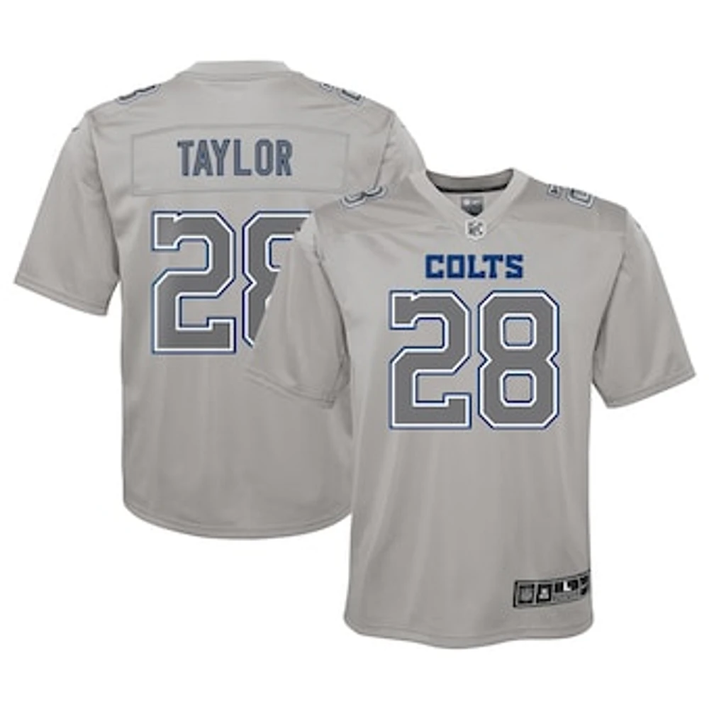 Youth Nike Jonathan Taylor Gray Indianapolis Colts Atmosphere Game Jersey