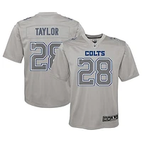 Youth Nike Jonathan Taylor Gray Indianapolis Colts Atmosphere Game Jersey