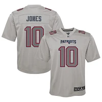 Youth Nike Mac Jones Gray New England Patriots Atmosphere Fashion Game Jersey