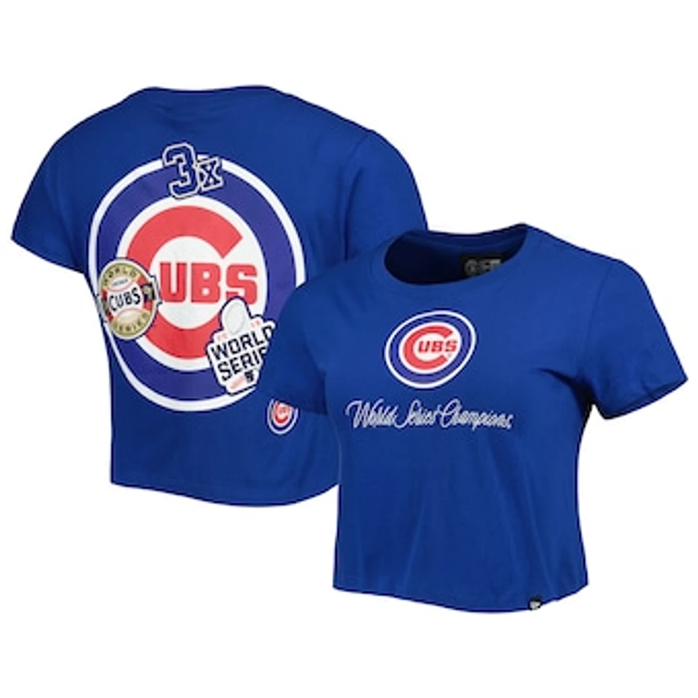 Women's New Era Blue Chicago Cubs Historic Champs T-Shirt