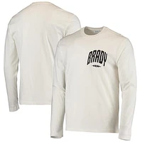 Men's BRADY White Varsity Long Sleeve T-Shirt