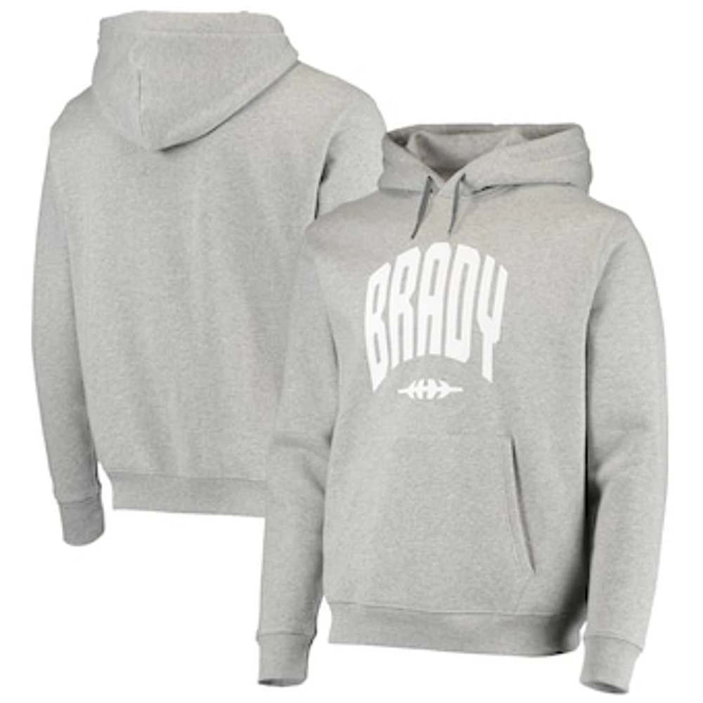 Men's BRADY Heathered Gray Varsity Pullover Hoodie