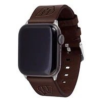 Wisconsin Badgers Leather Apple Watch Band