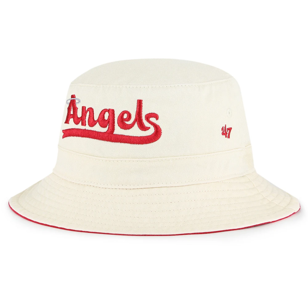 Men's '47 Cream Los Angeles Angels 2022 City Connect Bucket Hat